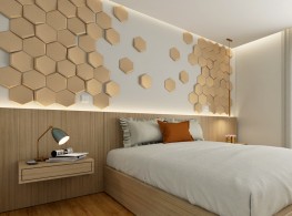 GS 3D Wall decorative panel - Hexagonal