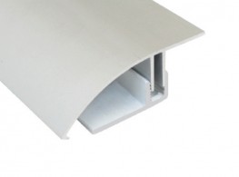 Profile de rattrapage 46 mm - Série aluminium avec base en PVC